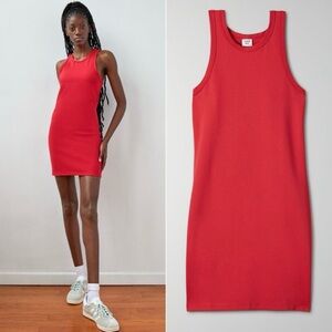 Aritzia Sunday Best Normcore Minimalist Size S Melody Bodycon Tank Mini Dress